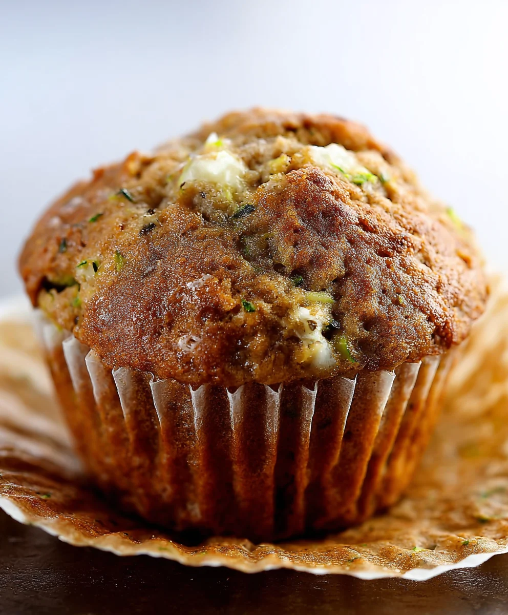 Moist Banana Zucchini Muffins-Healthy & Delicious
