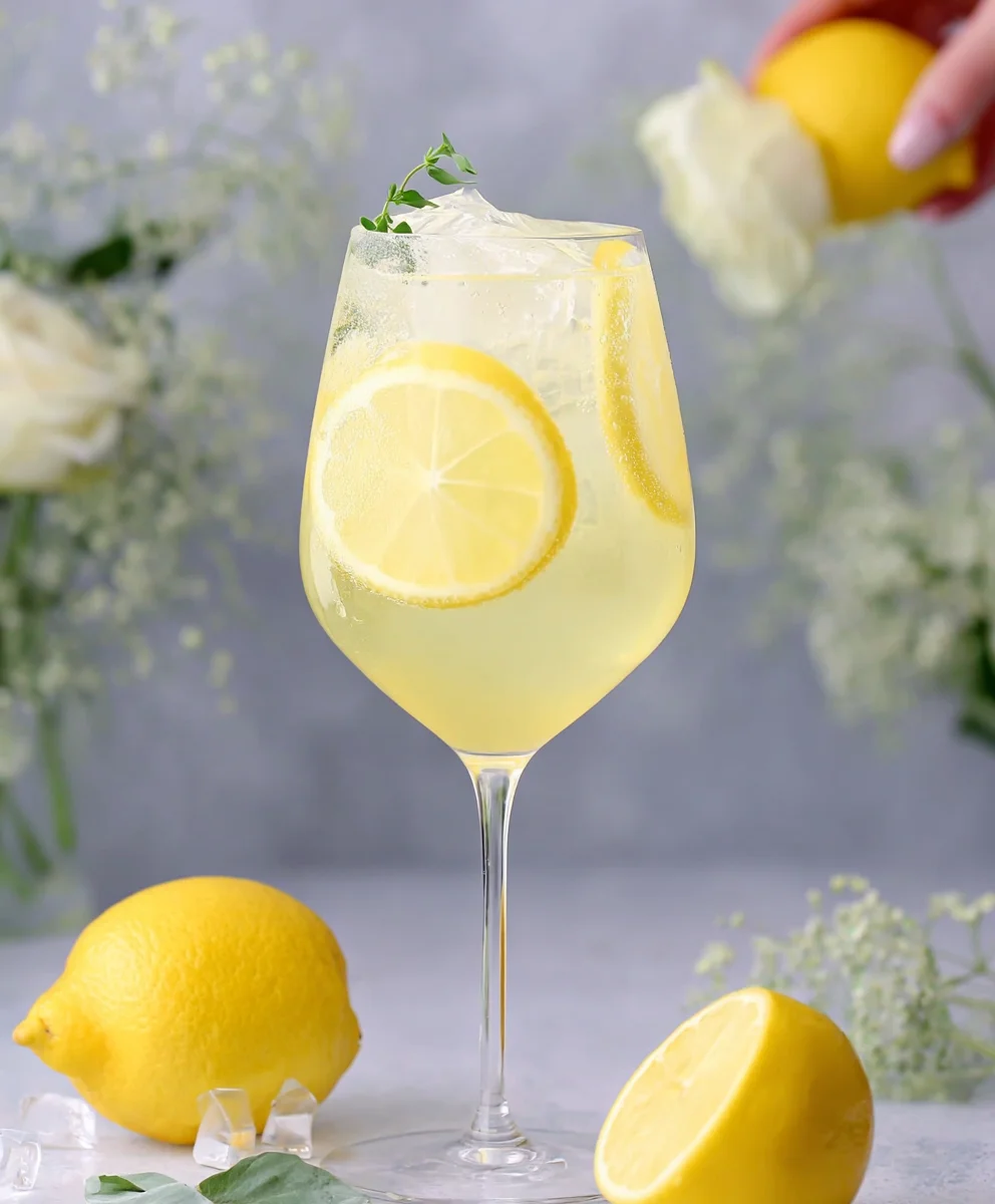 Non-Non-Non-Alcoholic Alternativeic Limoncello Spritz Refreshing Drink
