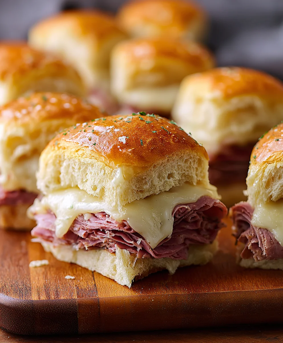 Reuben Sliders-Beefy Party Bites-Easy Appetizer