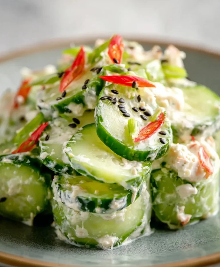 Easy California Roll Cucumber Salad-Fresh & Flavorful