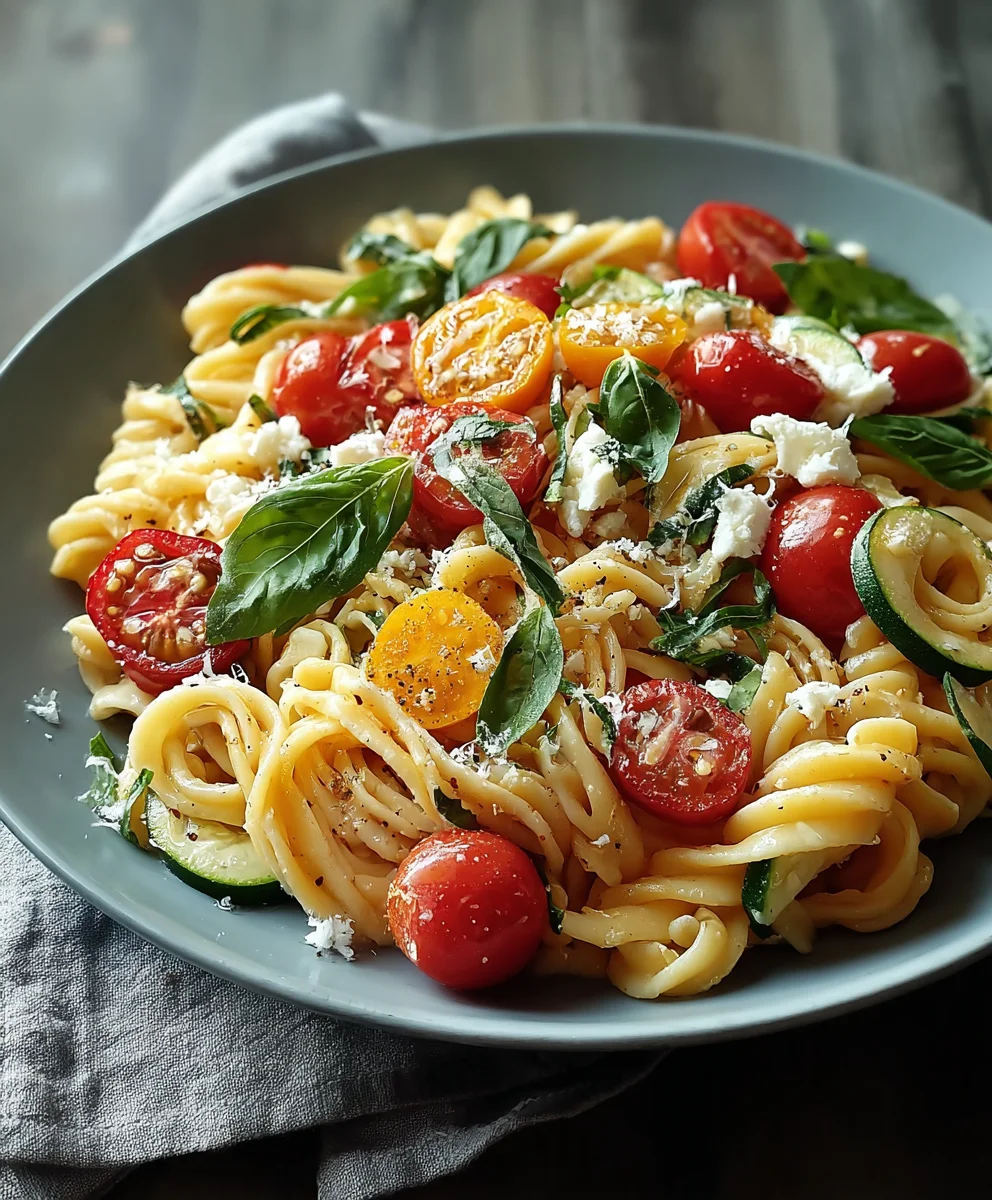 Ina Garten's Summer Garden Pasta Delight-Fresh & Easy