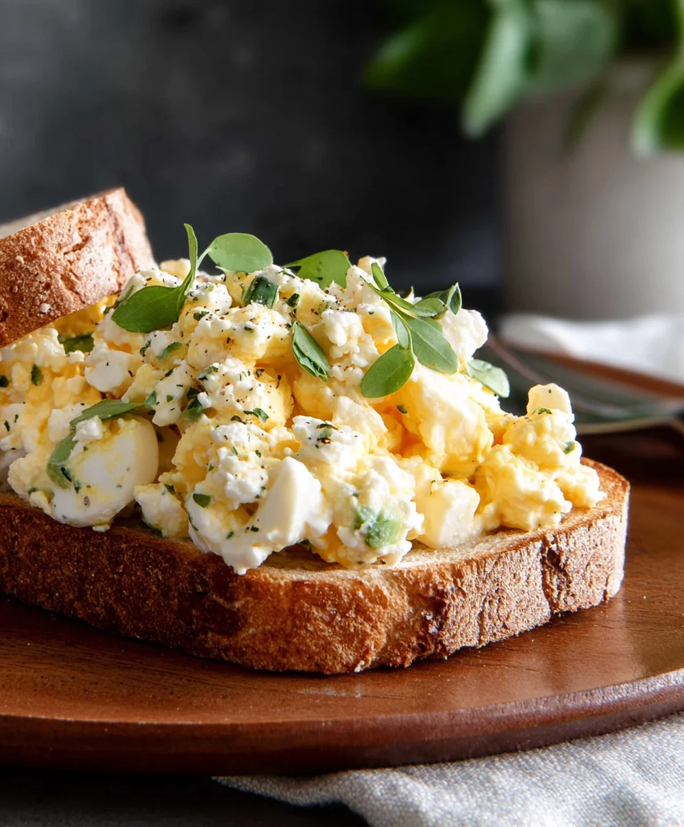 Egg Salad with Cottage Cheese No Mayo Healthy Twist
