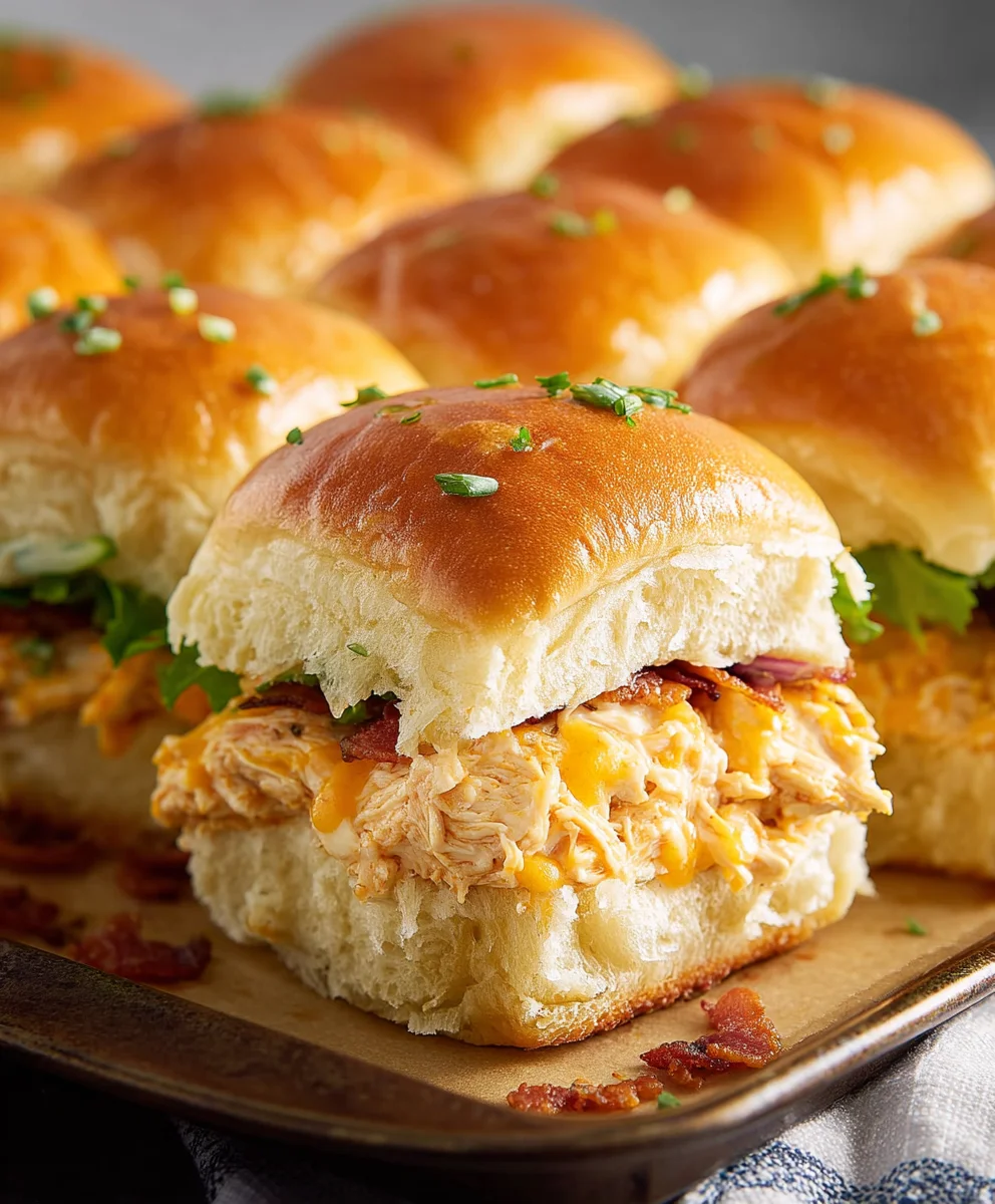 Crack Chicken Sliders-Easy Hawaiian Roll Appetizer