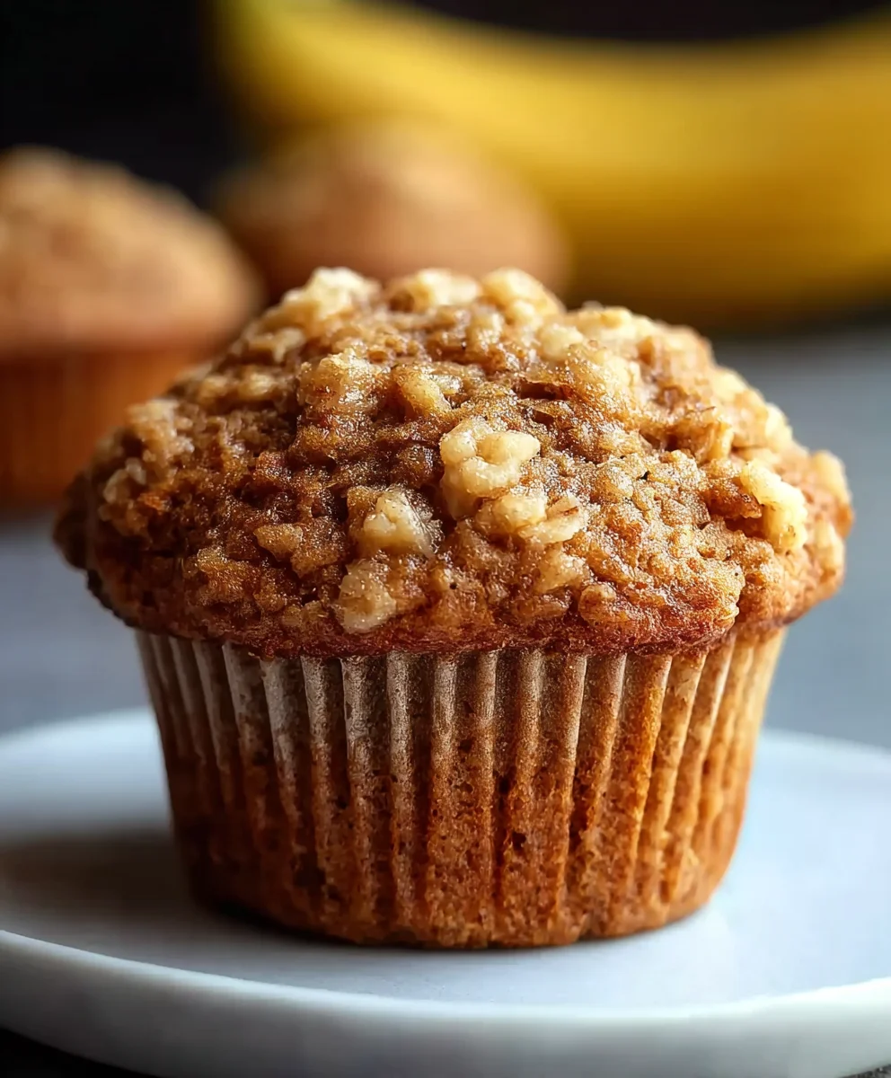 Healthy Banana Oatmeal Muffins-Easy & Delicious