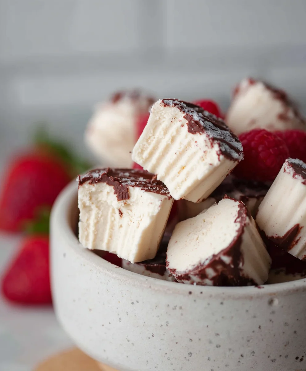 Easy Dairy-Free Frozen Yogurt Bites - Delicious Treat