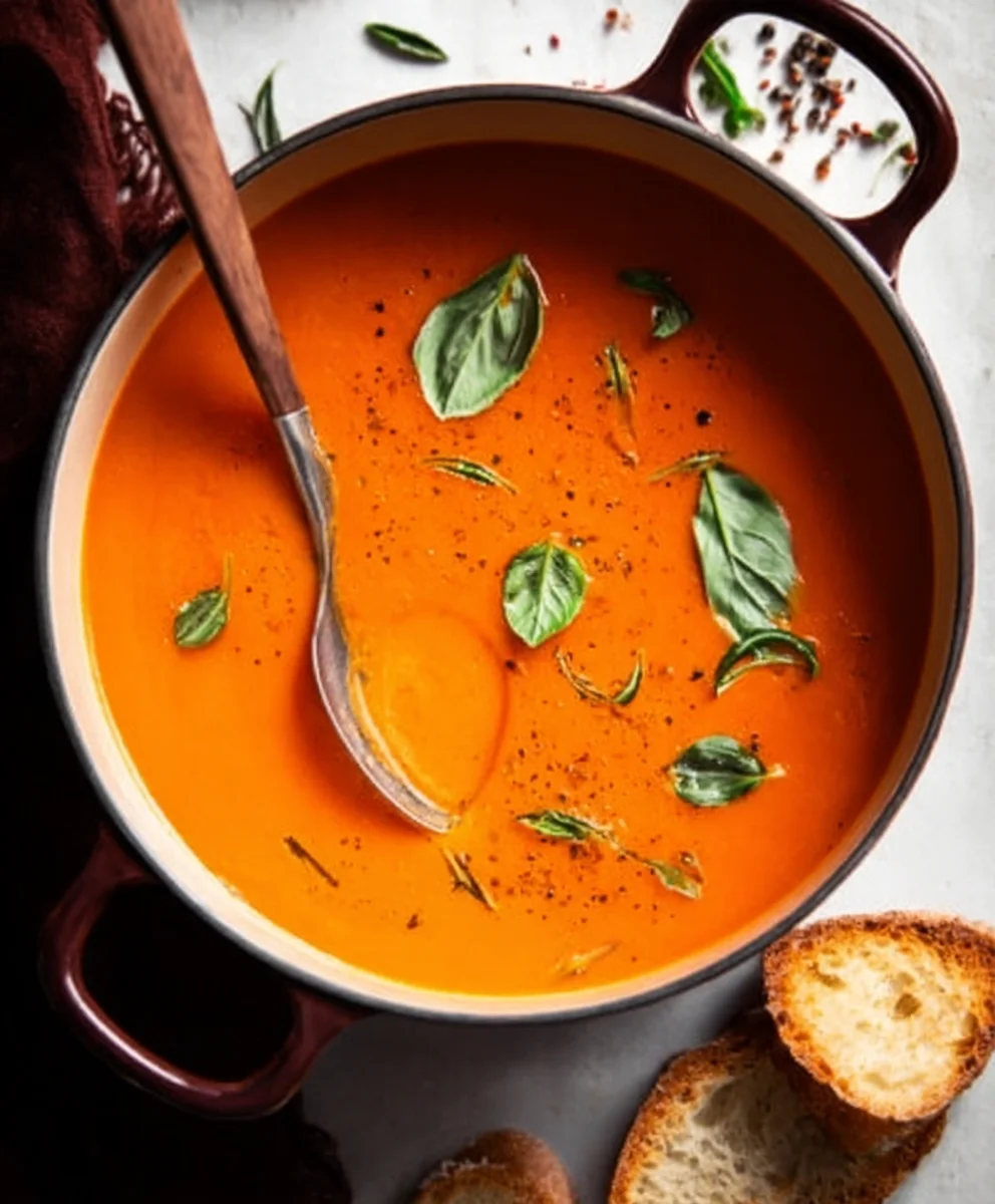 Cozy Creamy Tomato Soup - Easy Canned Tomato Recipe