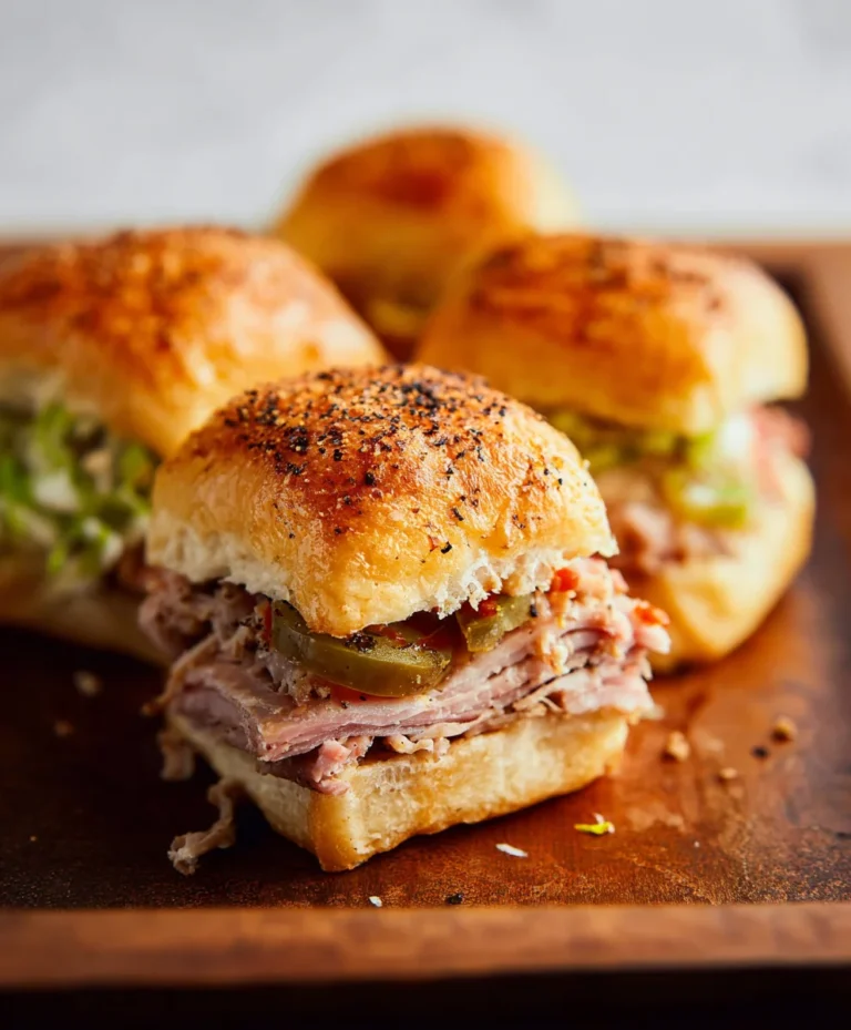 Mouthwatering Beef Cuban Sliders- Easy Party Appetizer