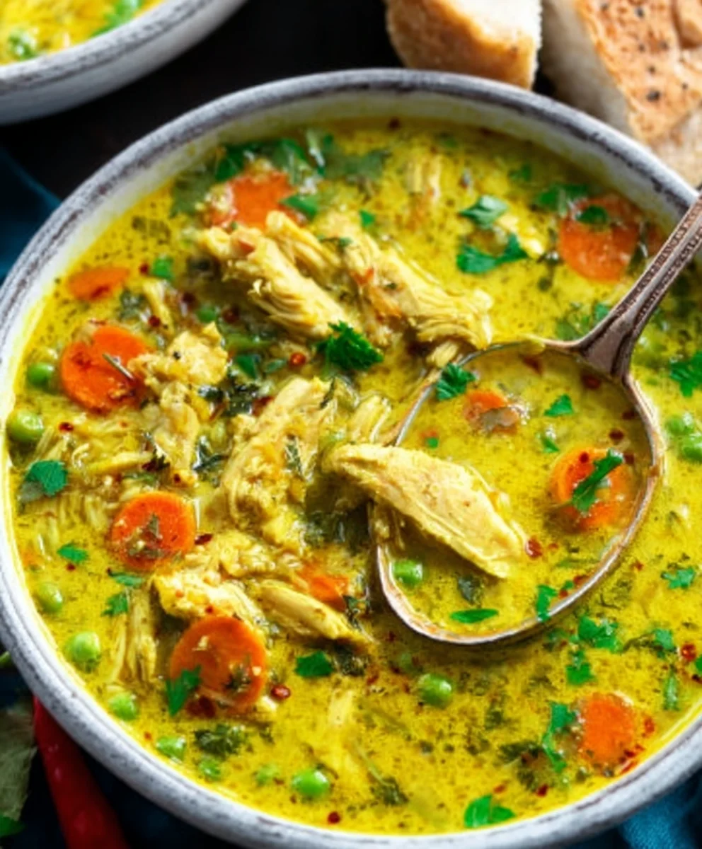 Anti Inflammatory Turmeric Chicken Soup - Soothing & Flavorful