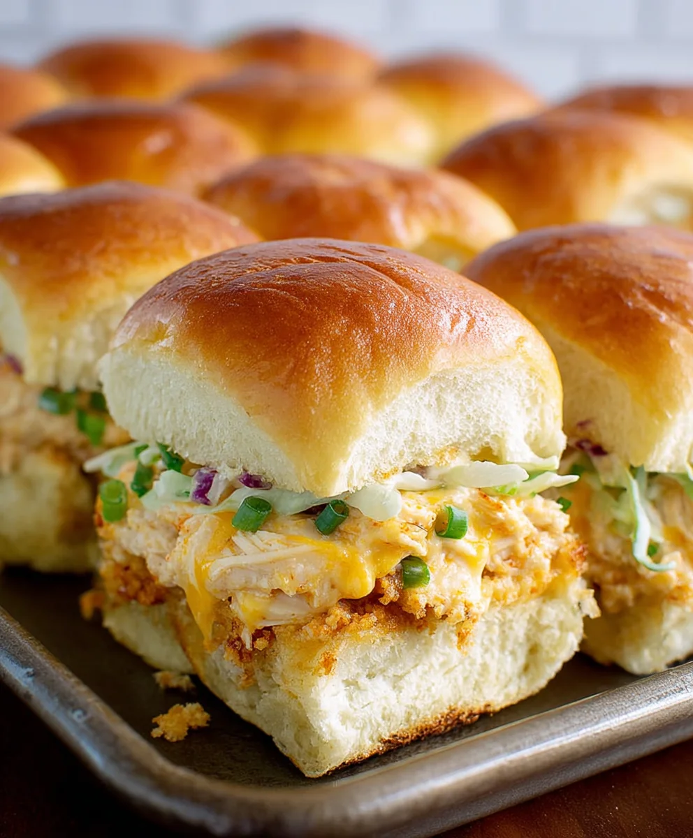 Crack Chicken Sliders-Easy Hawaiian Roll Appetizer