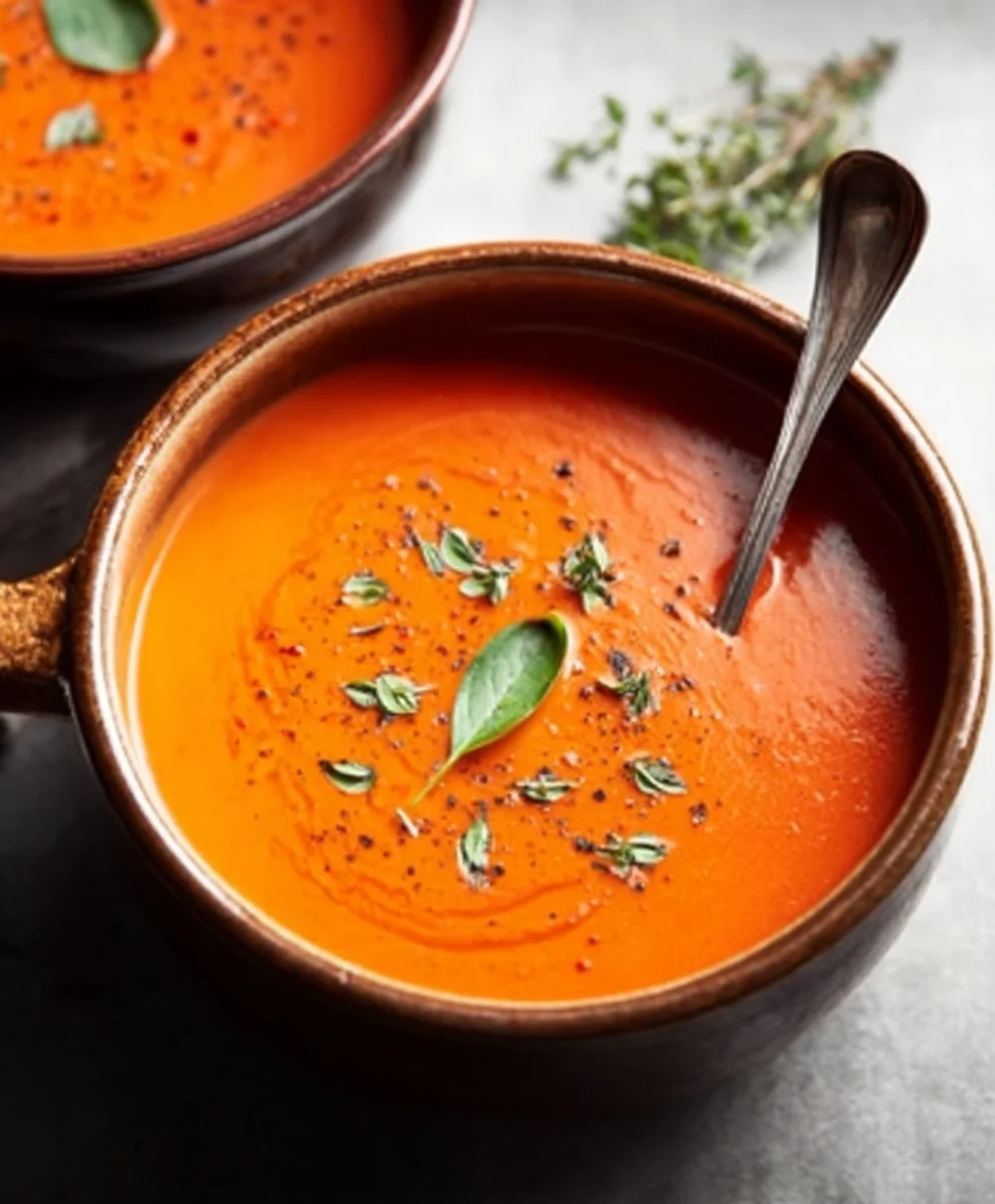 Cozy Creamy Tomato Soup - Easy Canned Tomato Recipe
