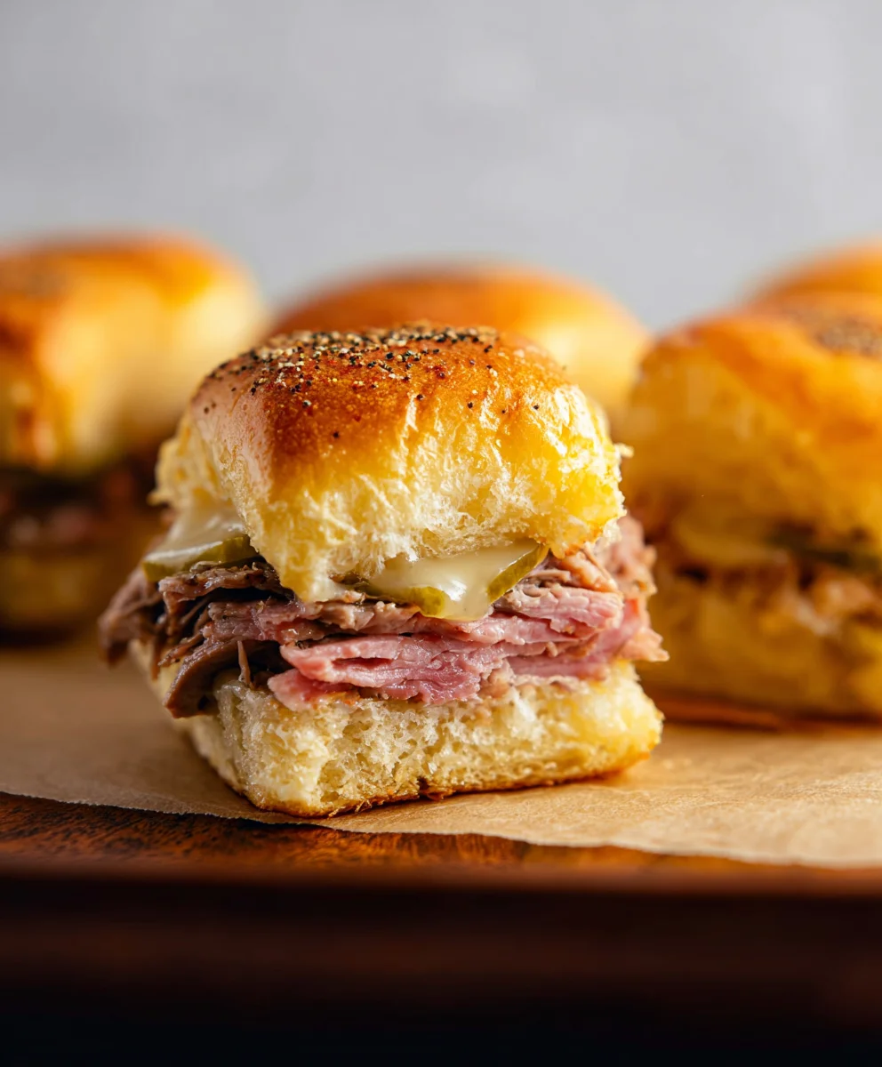Mouthwatering Beef Cuban Sliders- Easy Party Appetizer