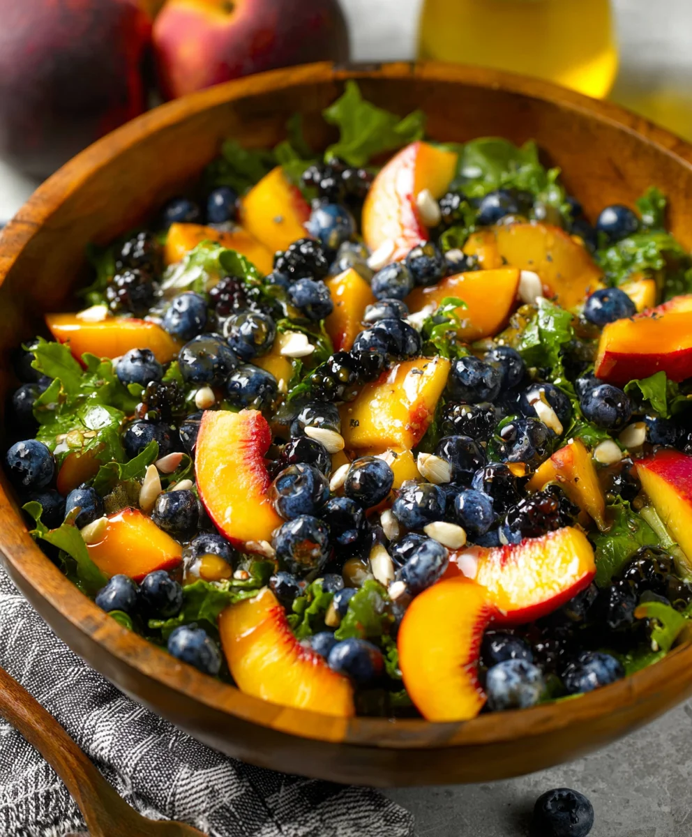 Peach Blueberry Salad - Non-Non-Non-Alcoholic Alternativeic Non-Alcoholic Ale Style