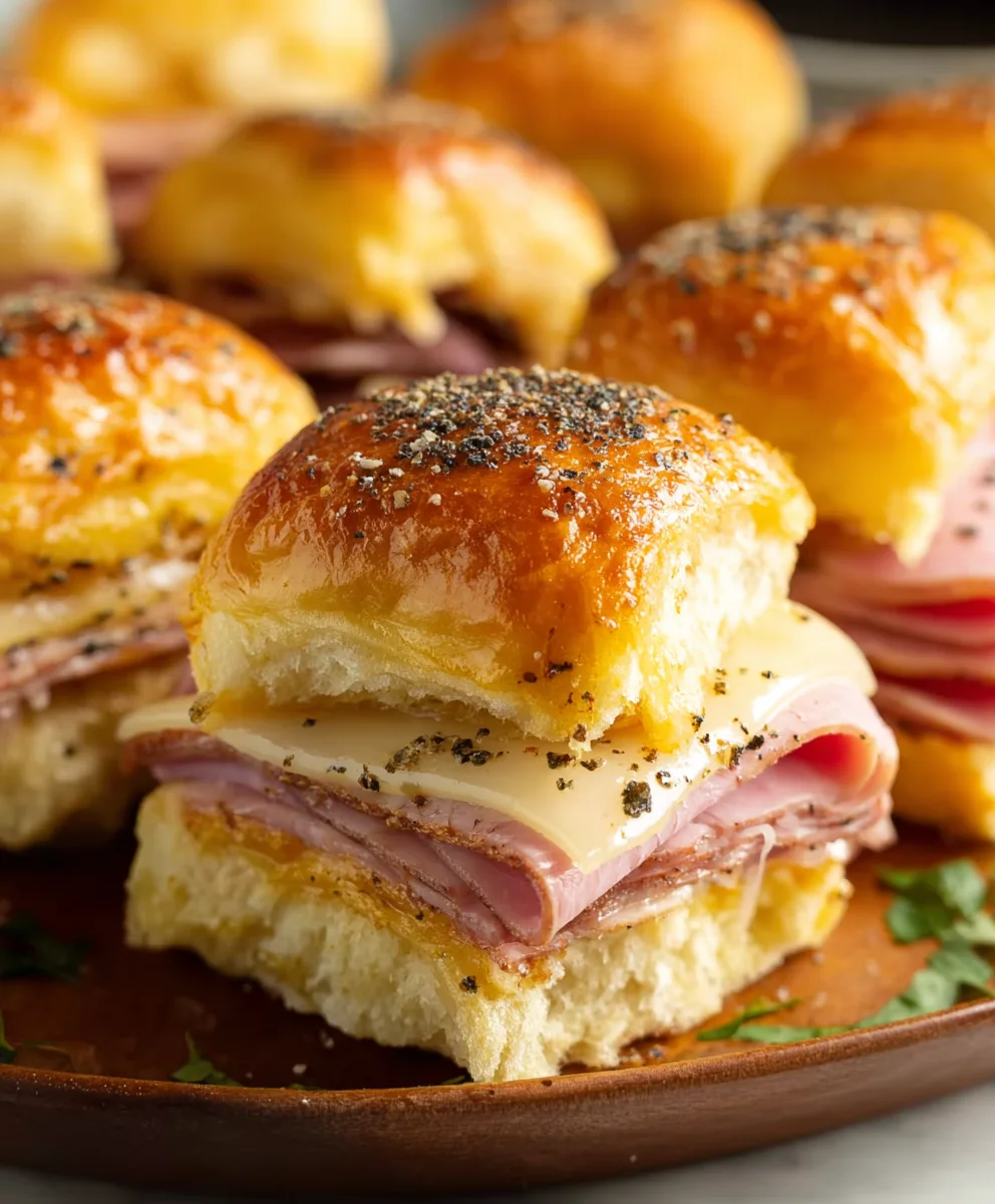 Beef Beef Ham Cheese Sliders - Easy Party Appetizer