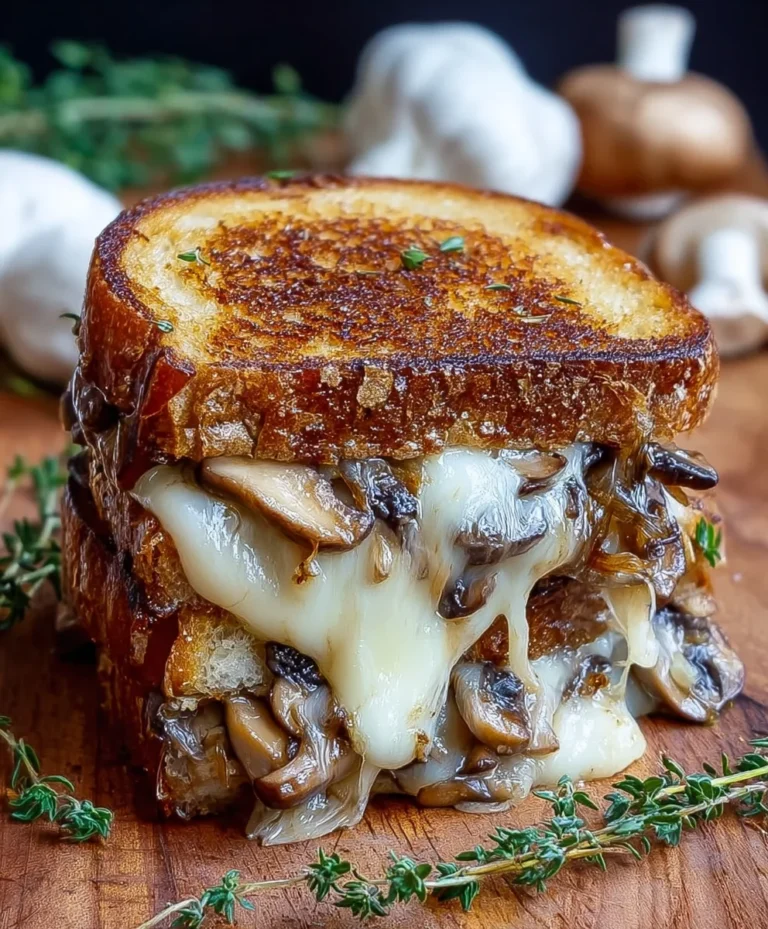 Caramelized Mushroom Grilled Cheese-Ultimate Comfort Food