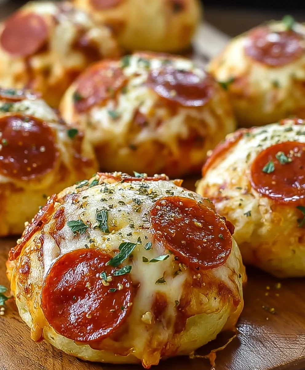 Cheesy Beef Beef Pepperoni Pizza Bombs Recipe