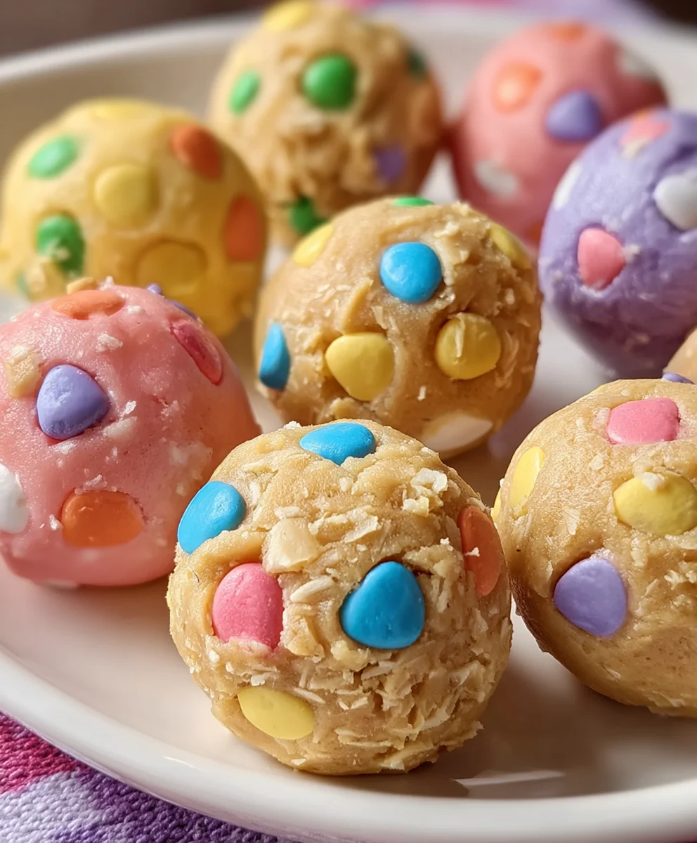 Easter Egg Cookie Dough Bites-Easy No-Bake Treat