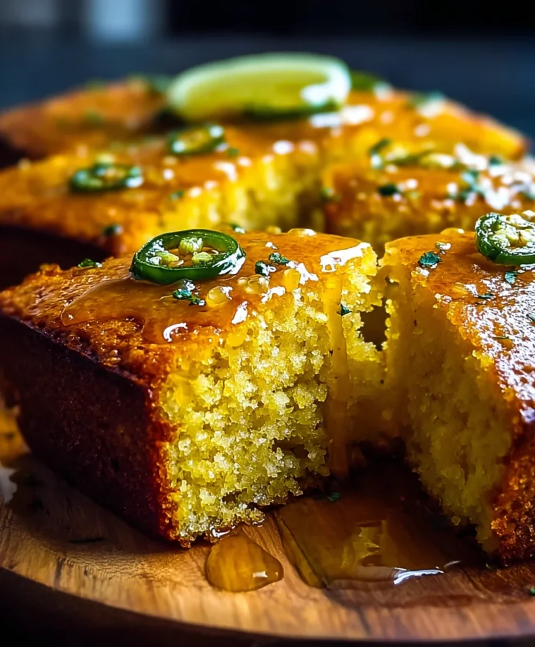 Spicy Jalapeno Cornbread – Sweet Lime Glaze Recipe