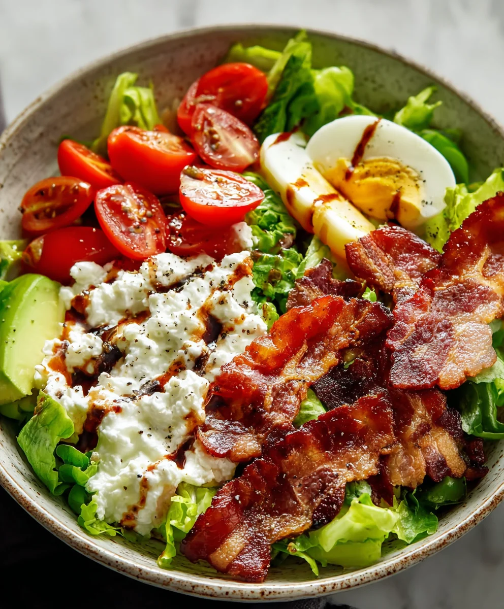 Easy BLT Cottage Cheese Bowl- Low Carb Lunch