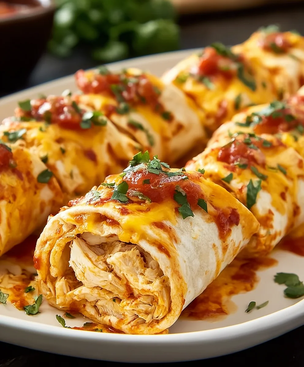 Easy Chicken Enchilada Roll Ups- Quick Dinner Idea