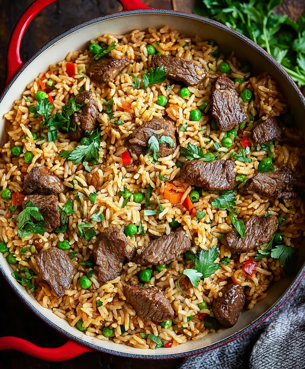 Savory Beef Rice Plov Recipe - Flavorful & Easy