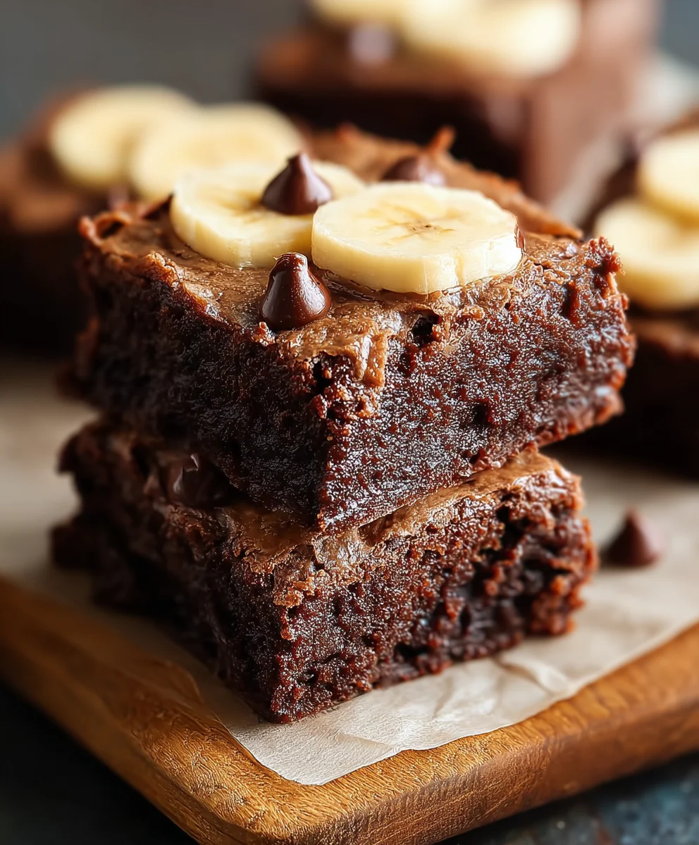 Delicious Banana Brownies - Easy Recipe