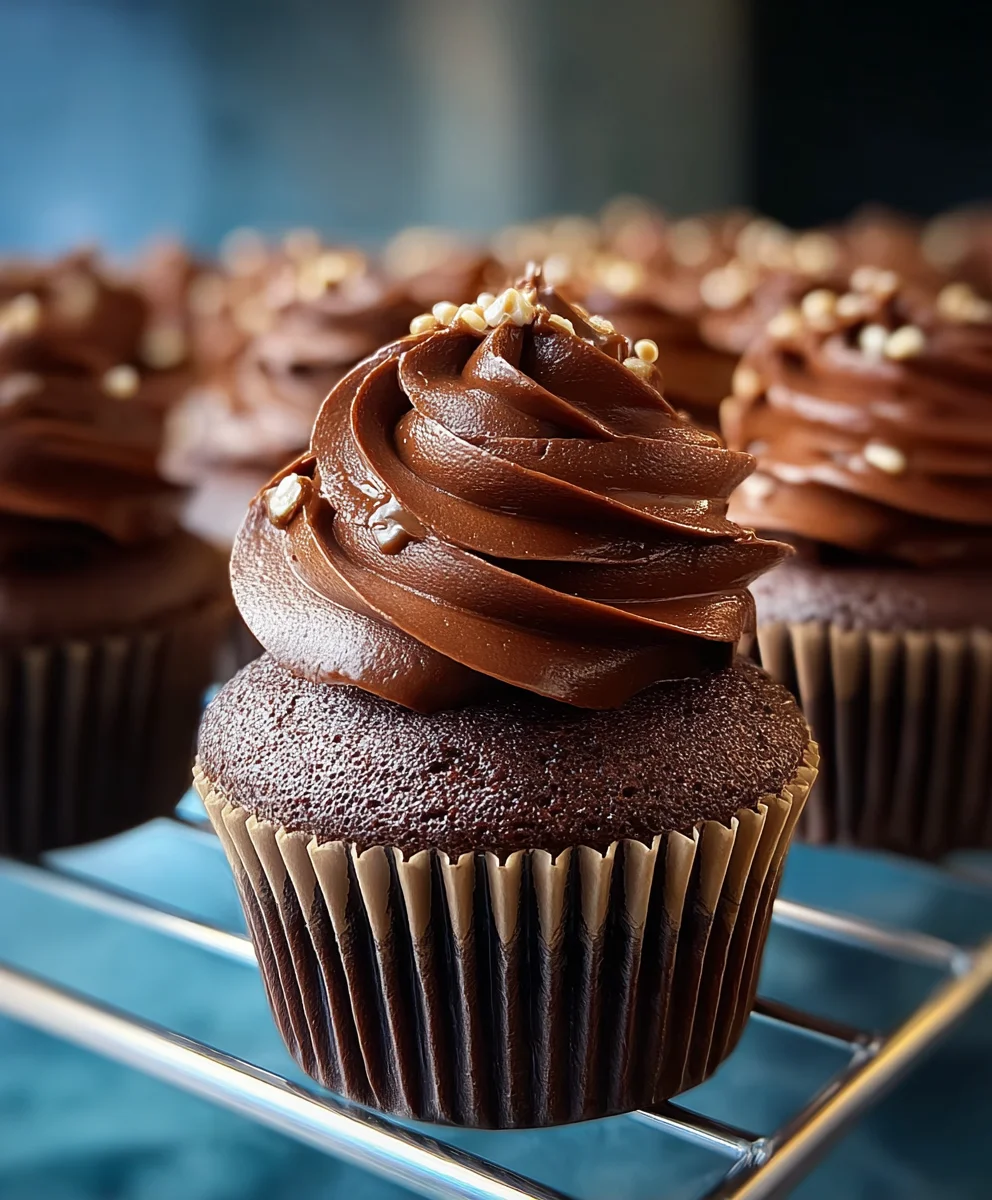 Decadent Chocolate Fudge Cupcakes-Easy Recipe
