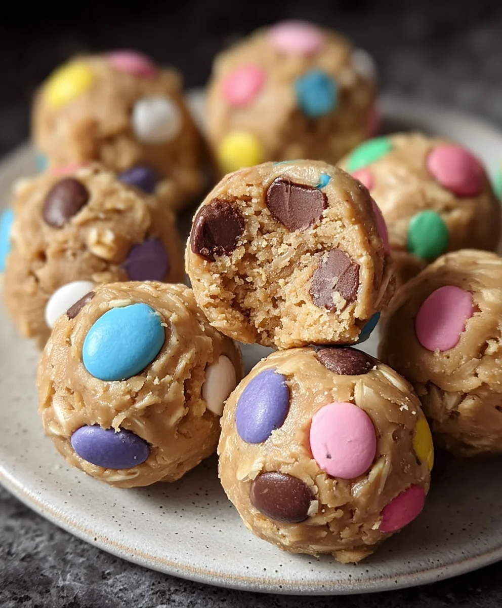 Easter Egg Cookie Dough Bites-Easy No-Bake Treat