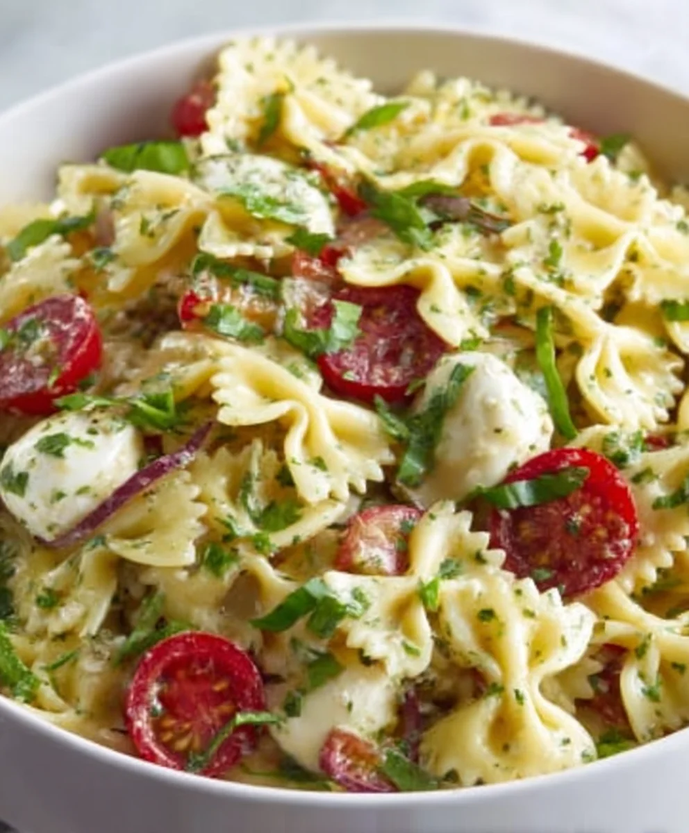 Easy Bow Tie Pasta Salad Recipe- Perfect for Parties
