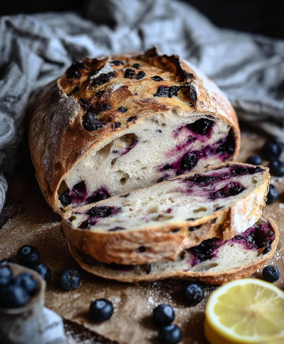Blueberry Lemon Sourdough Bread - Zesty & Delicious