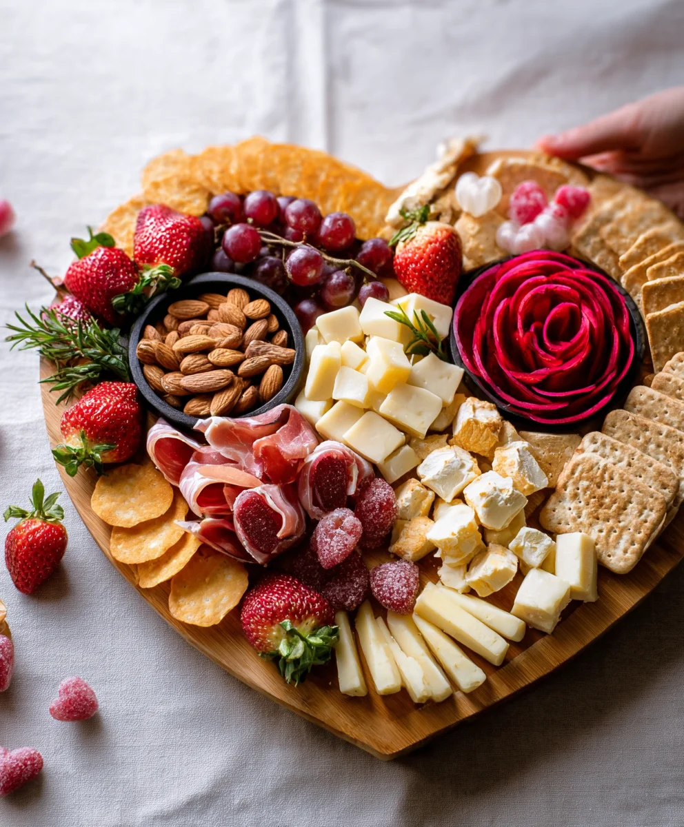 Vnon-alcoholic alentine's Day Non-Non-Non-Alcoholic Alternativeic Charcuterie Board