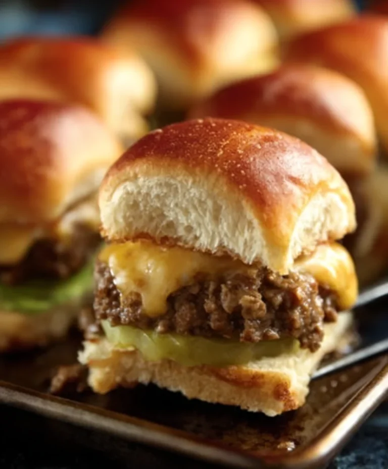 Cheeseburger Sliders- Delicious Mini Beef Burgers