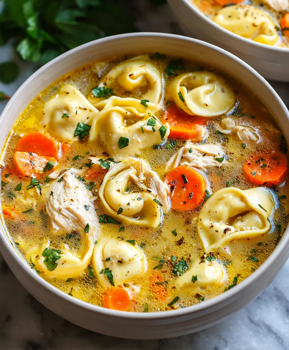 Easy Chicken Tortellini Soup Recipe - Quick Comfort Food