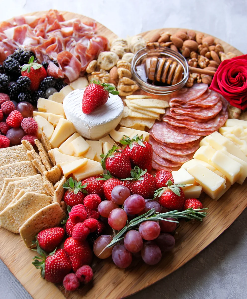 Vnon-alcoholic alentine's Day Non-Non-Non-Alcoholic Alternativeic Charcuterie Board
