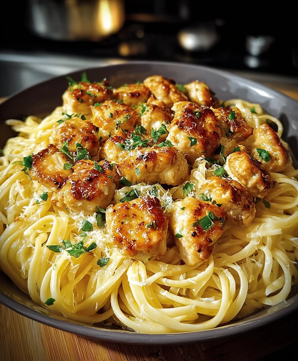 Easy Lemon Parmesan Chicken Linguine Recipe