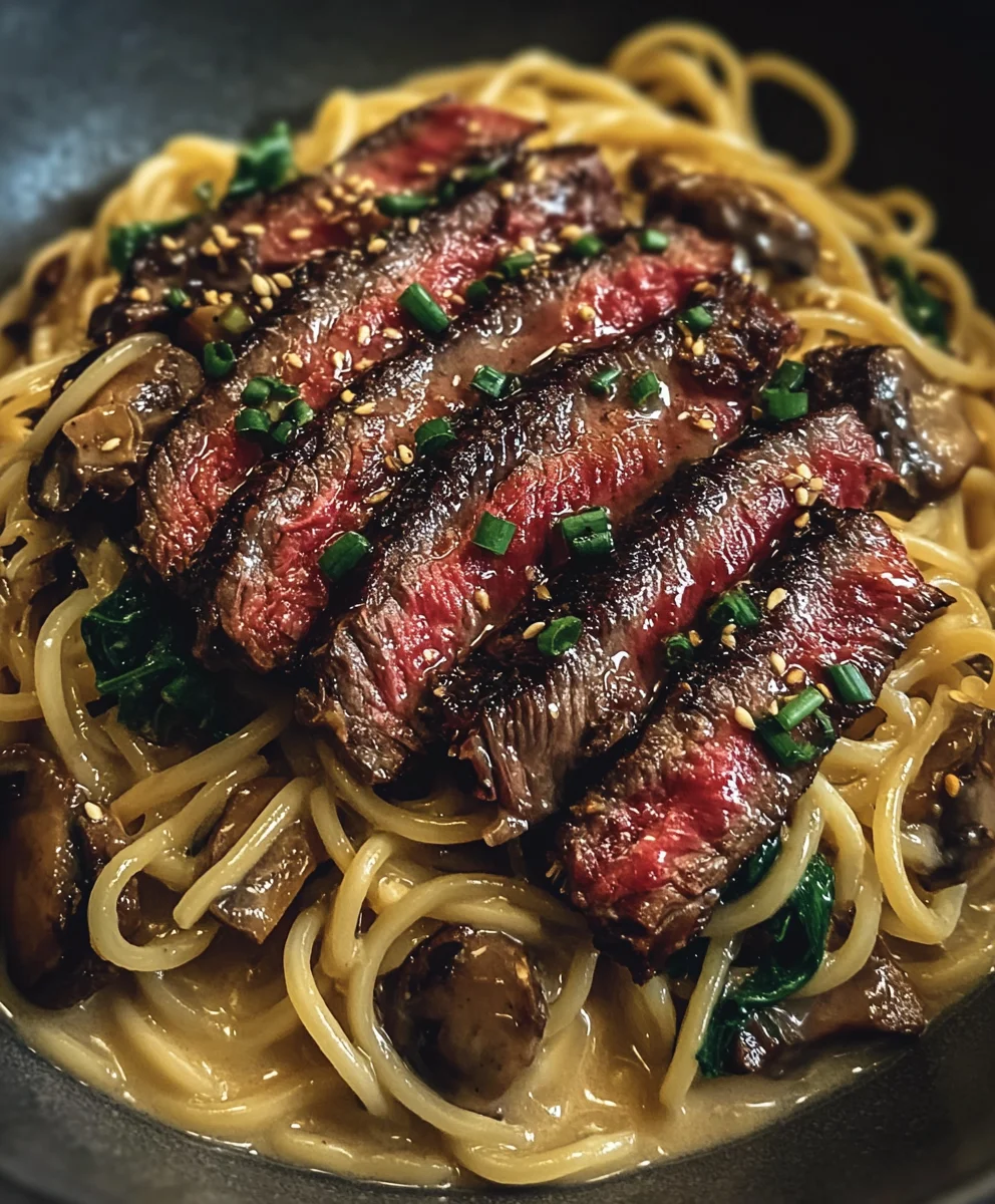 Garlic Butter Beef Noodles-Quick & Flavorful