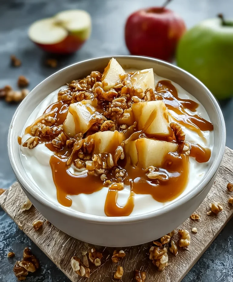 Caramel Apple Pie Yogurt-Healthy-Dessert