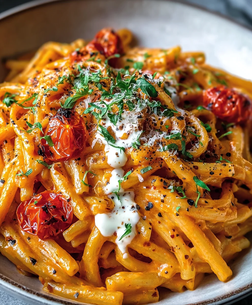 Creamy Tomato Garlic Pasta - Easy & Delicious Recipe