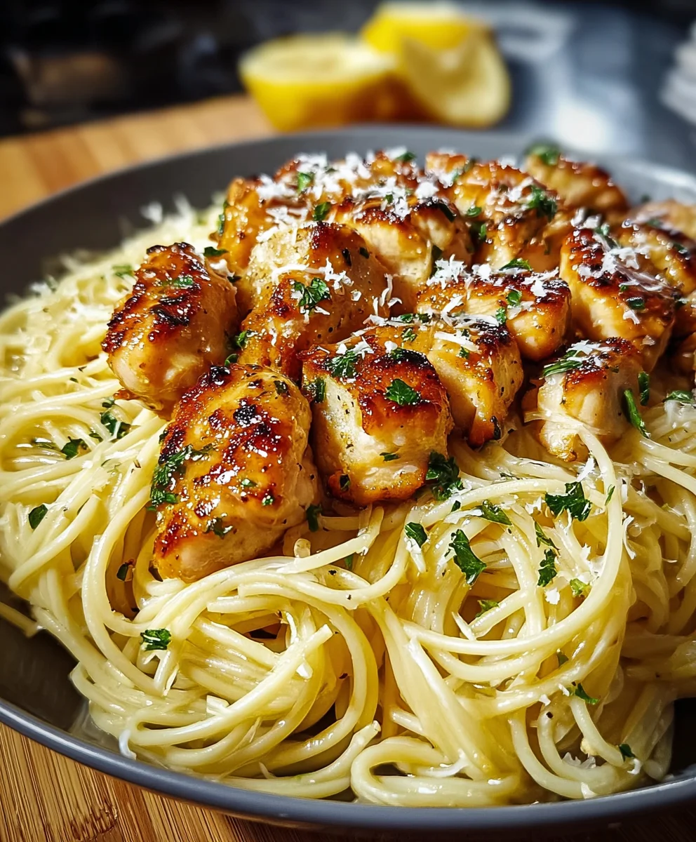 Easy Lemon Parmesan Chicken Linguine Recipe