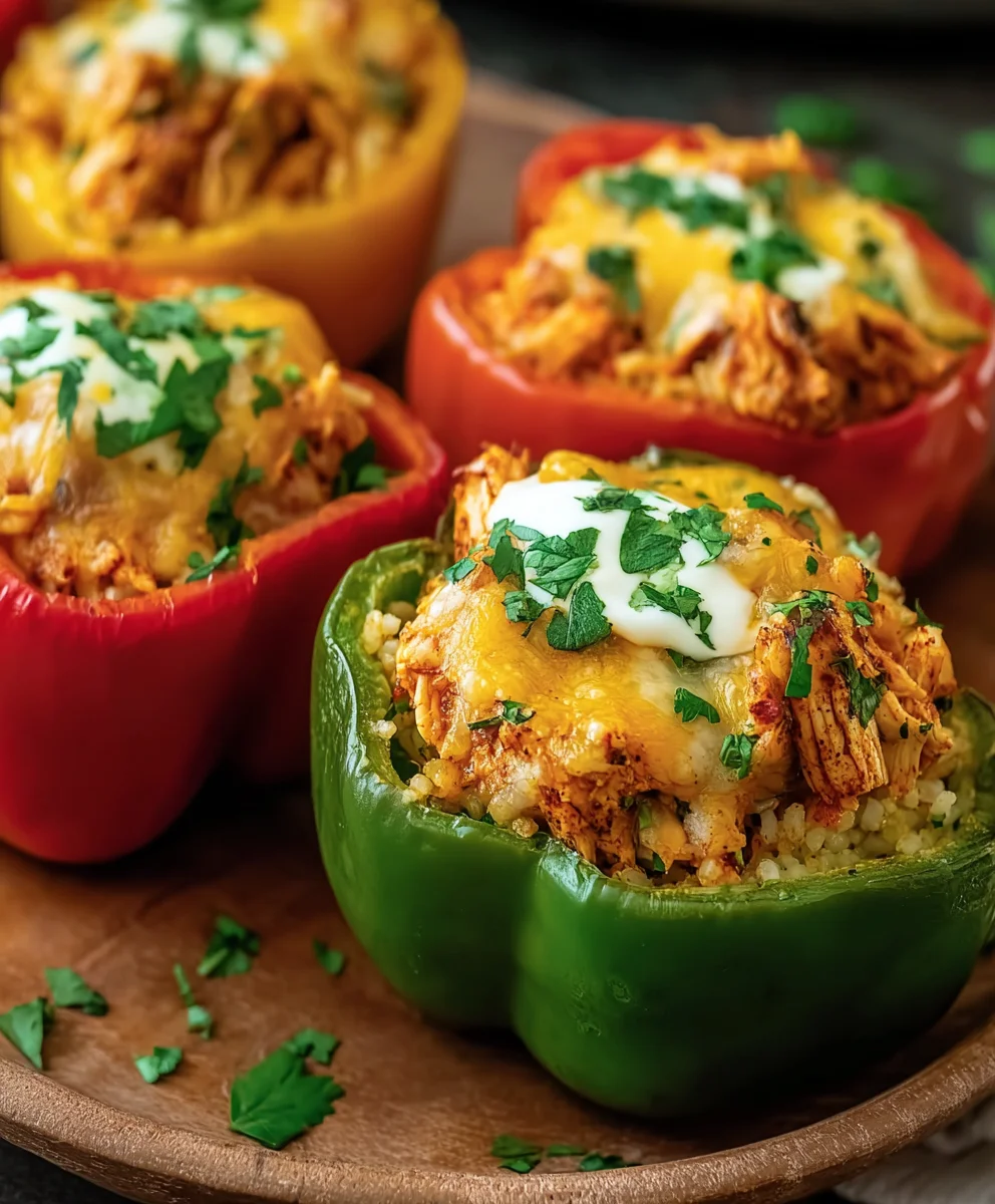 Easy Chicken Stuffed Peppers - Delicious Dinner Idea
