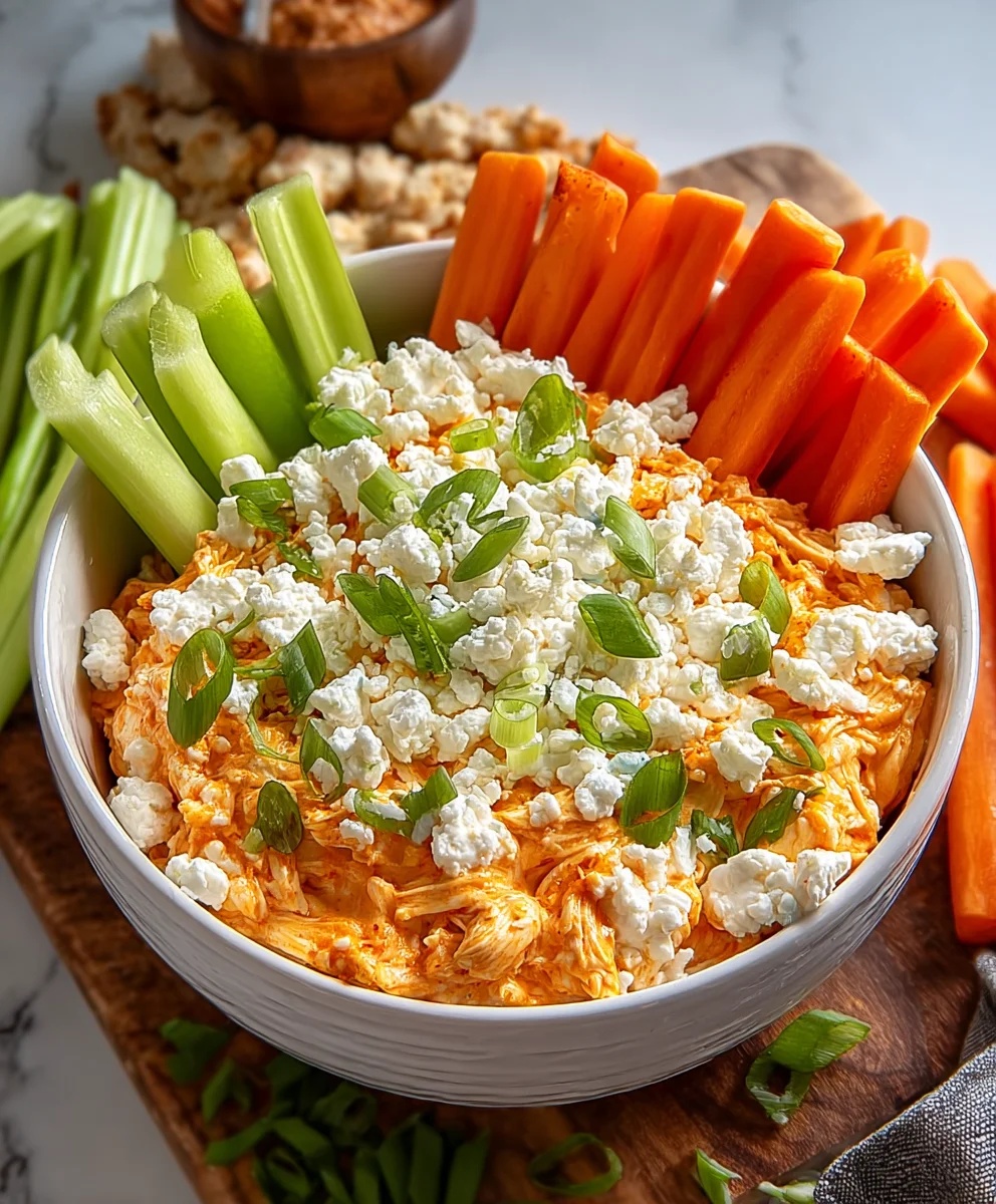 Buffalo Chicken Cottage Cheese Bowl-Healthy & Easy