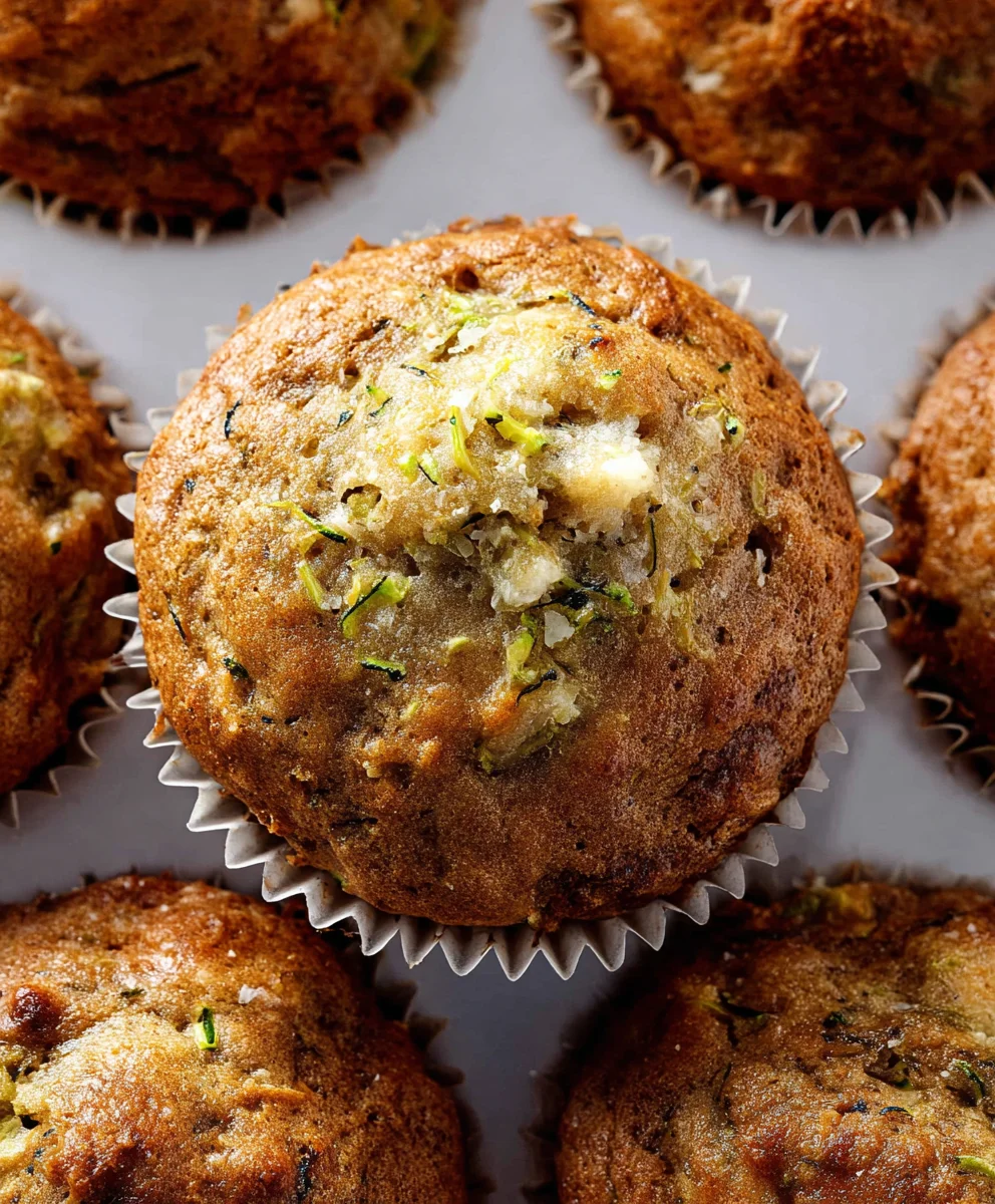 Moist Banana Zucchini Muffins-Healthy & Delicious