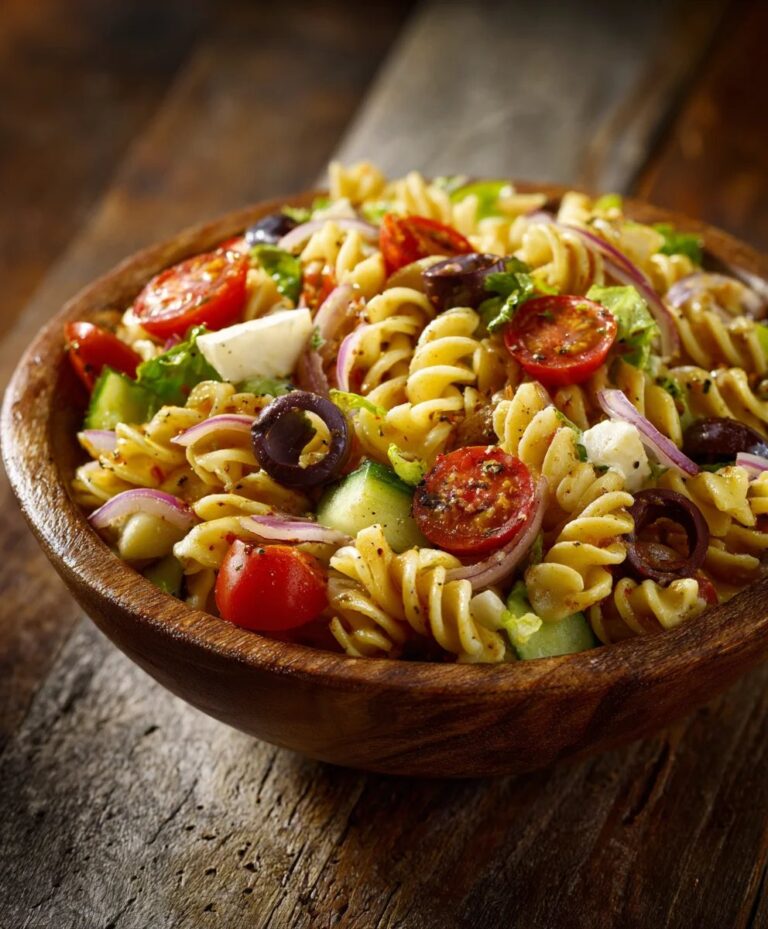 High Protein Italian Pasta Salad- Healthy & Delicious