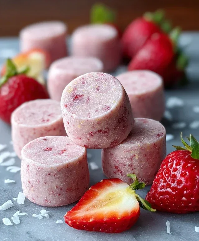 Strawberry and Banana Smoothie Bites for Dogs