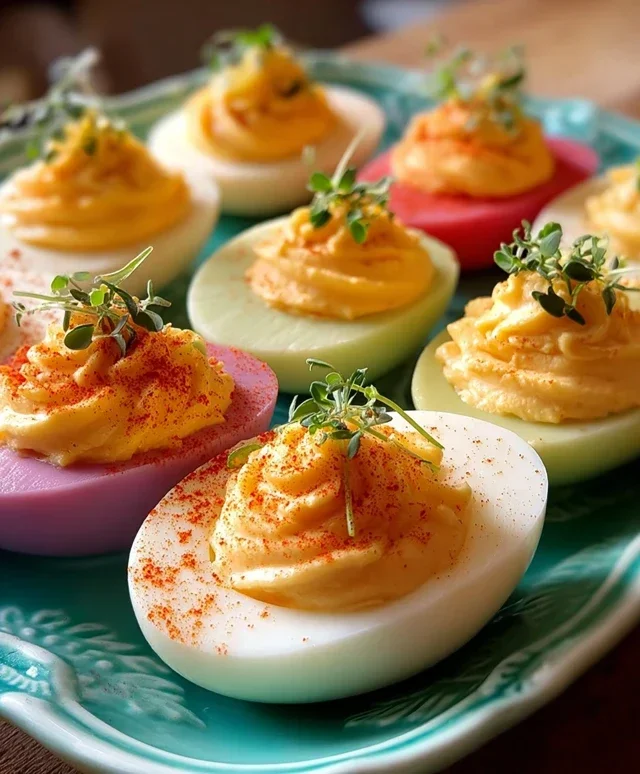 Colored Deviled Eggs
