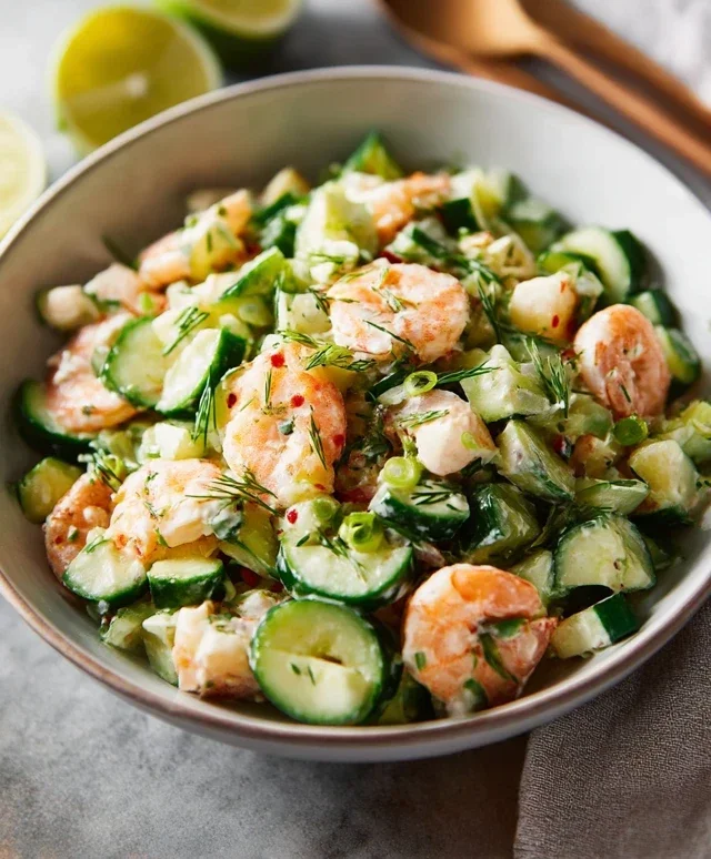 Cucumber Shrimp Salad