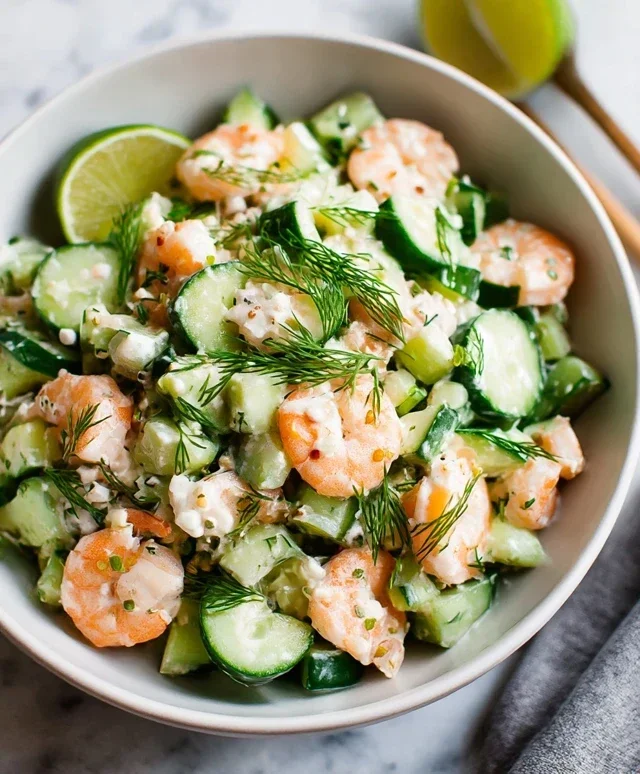 Cucumber Shrimp Salad