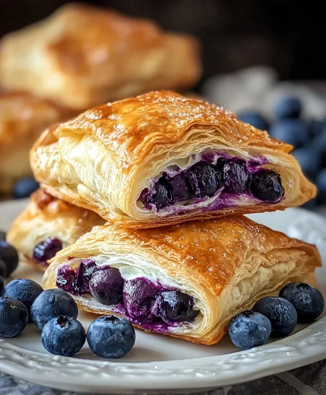 Blueberry Cream Cheese Puff Pastry