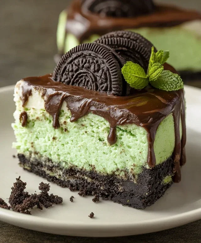 Mint Oreo Cheesecake Delight