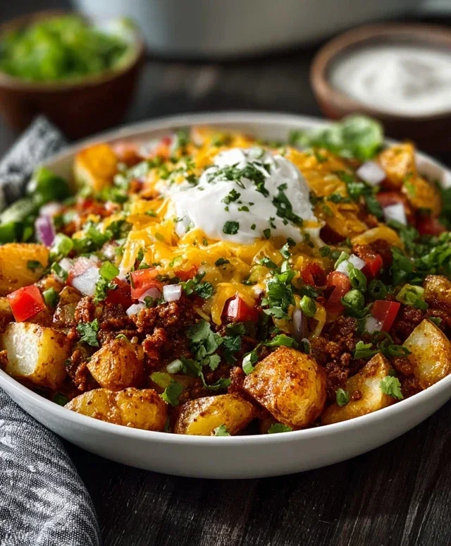 Loaded Potato Taco Bowl