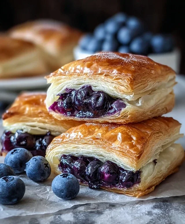 Blueberry Cream Cheese Puff Pastry